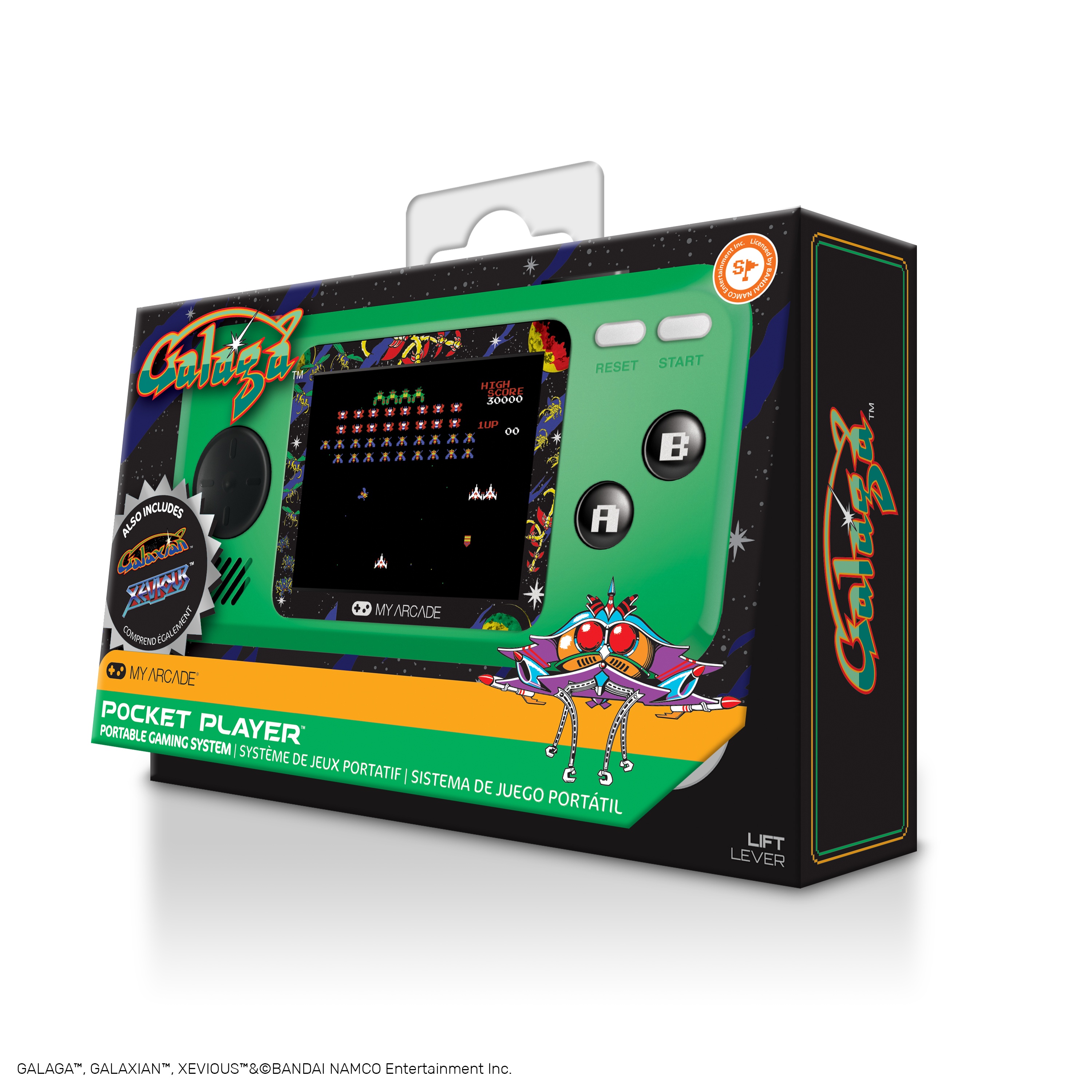 Pocket player. Galaxian консоли. Pac-man Pocket Player. My Arcade. Аналог Galaga для ПК.