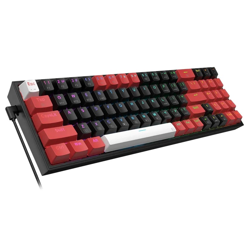 Keyboard - Redragon Pollux K628rgb Pro Wired/wireless/bt Mechanical Red Switch