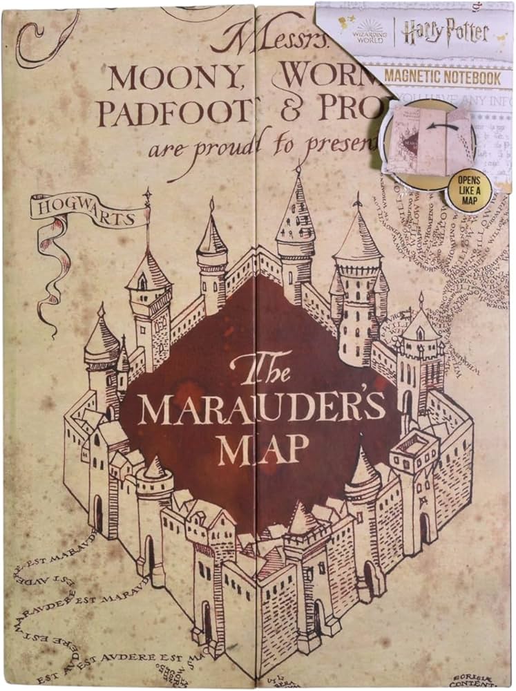 Blue Sky Harry Potter Marauders Map A5 Notebook