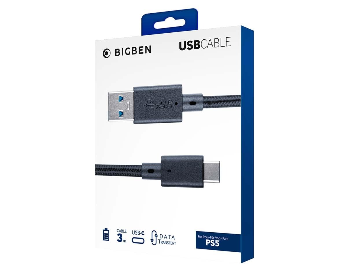 Bigben Usb-a/usb-c Ps5 Cable 3m