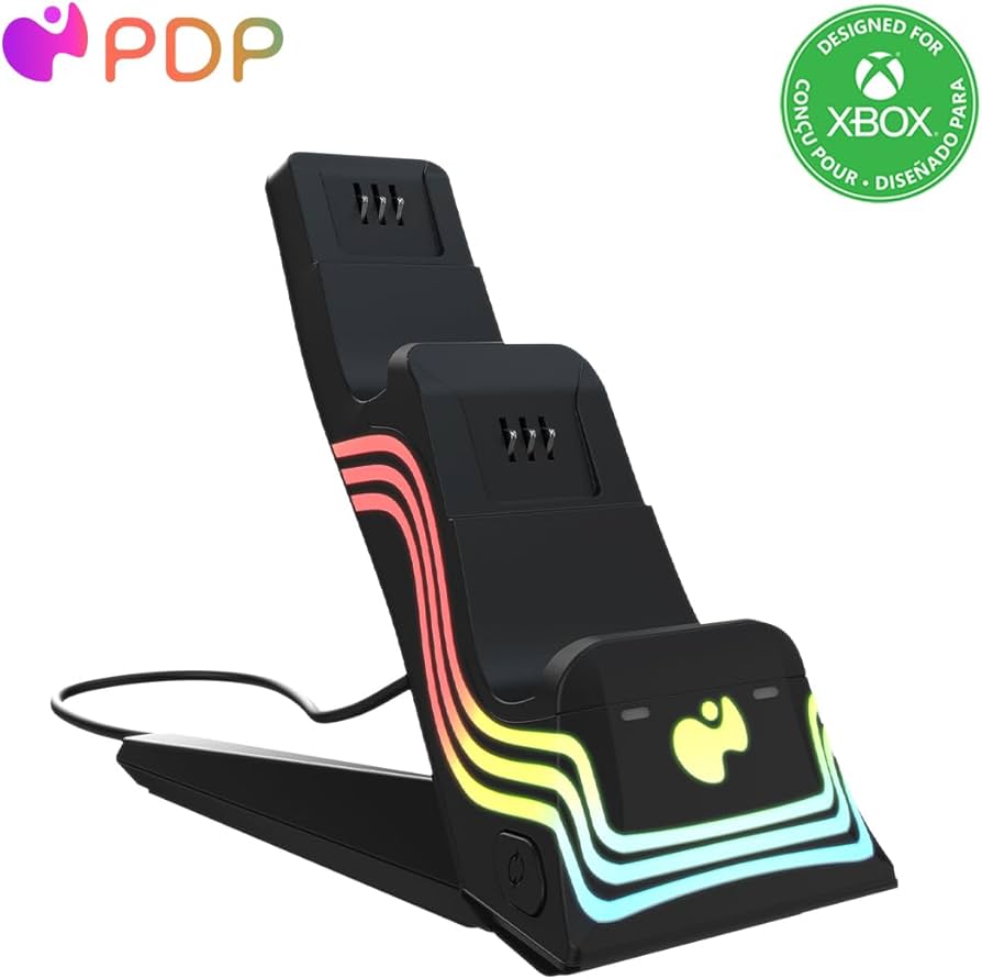 Pdp Xbox Afterglow Wave - Dual Charger Black