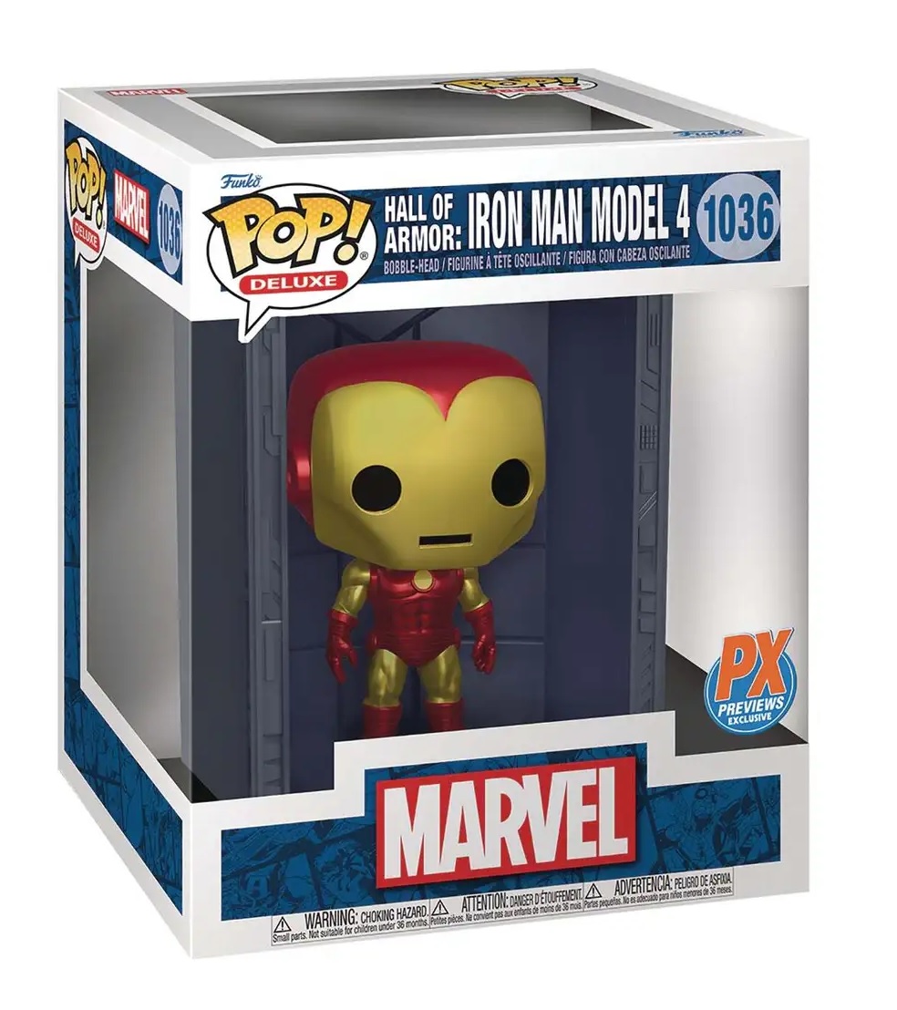 Funko - Deluxe: Marvel (Iron Man Model 4 - Hall Of Armor) POP! Vinyl