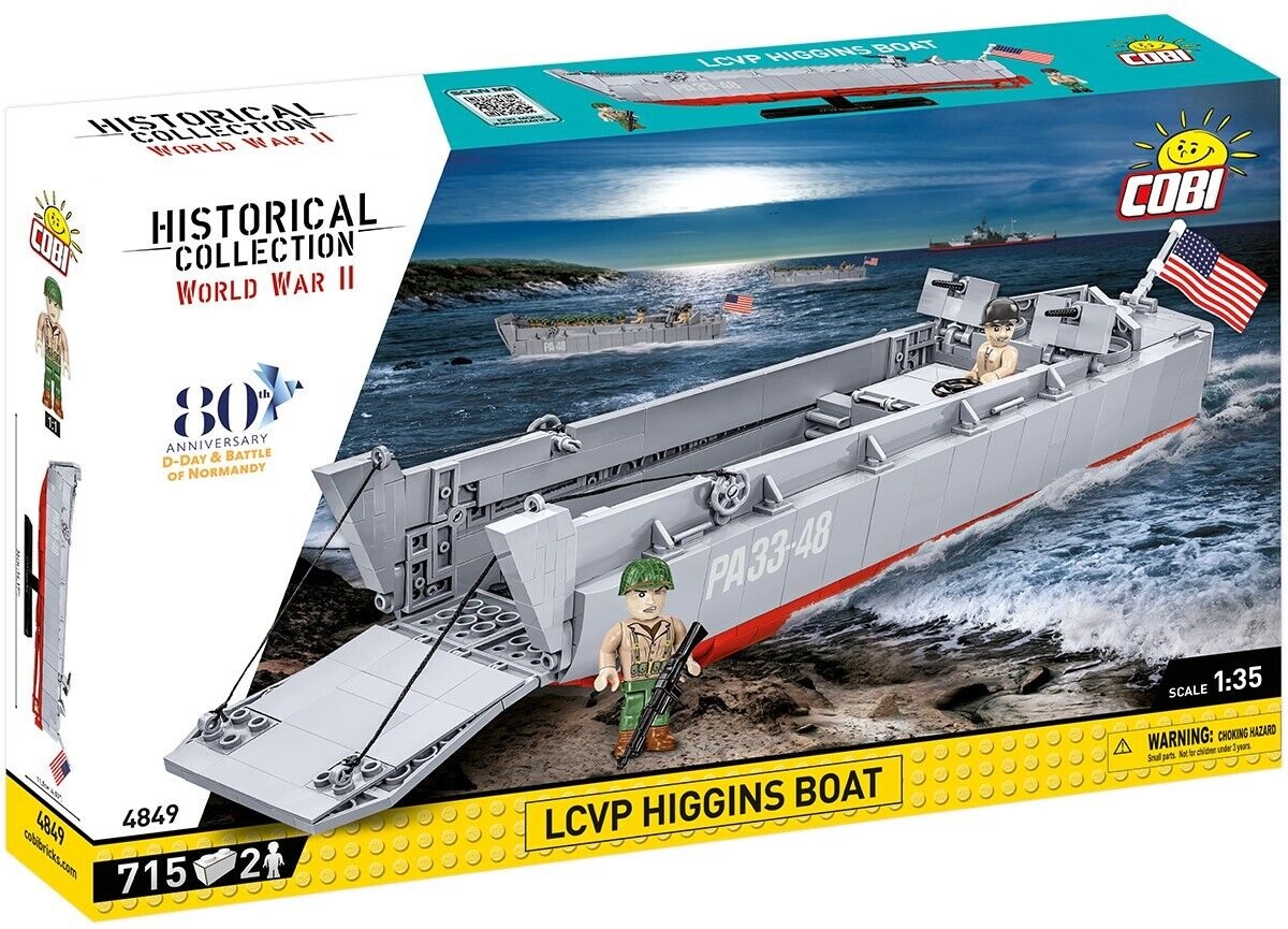 Cobi - World War II - Landing Craft Higgins Boat  715 pcs (Not For Sale In Hungary)