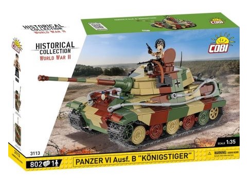 Cobi - World War II - Panzer V1 Ausf.B Konigstiger 802 pcs  (Not For Sale In Hungary)