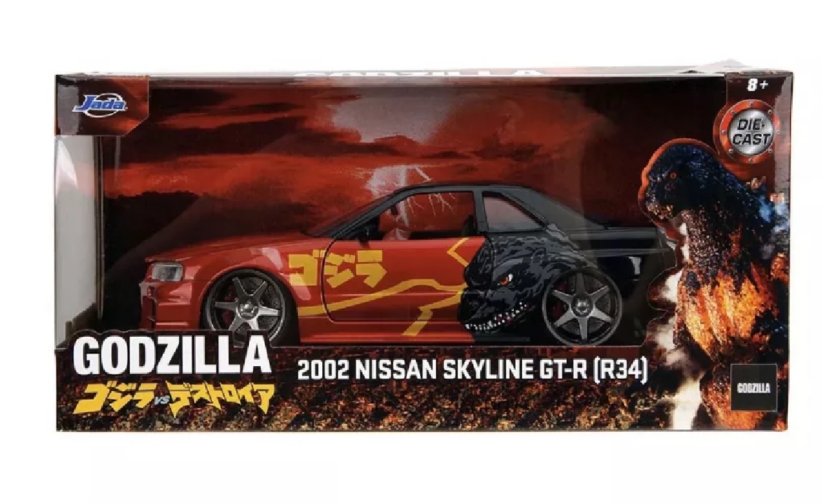 Jada - Godzilla Nissan GTR 1:24 Die-Cast