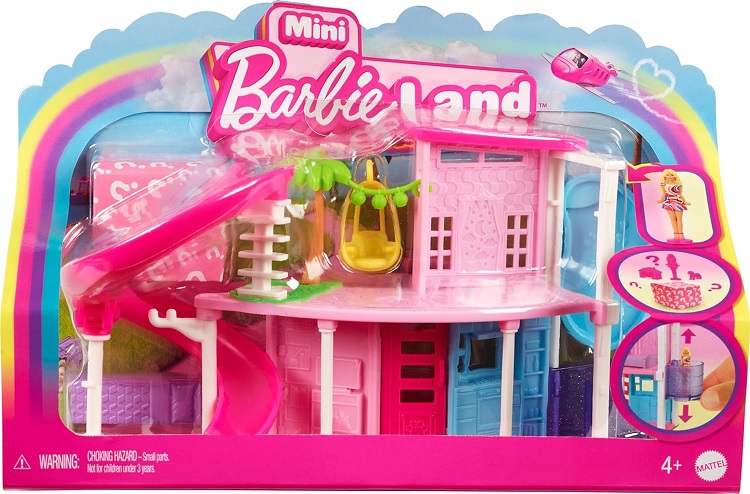 Barbie - Mini Barbieland Dream House (Curved Pink Slide)