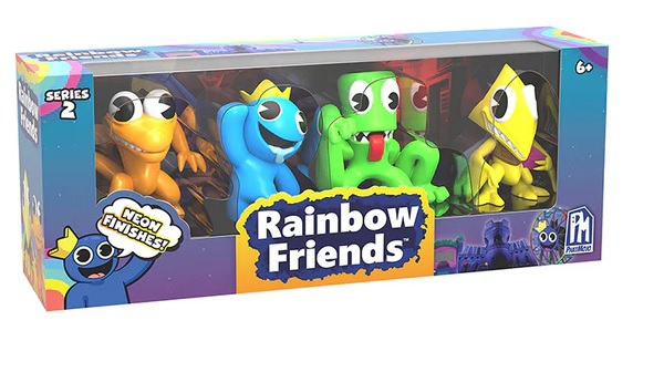 Rainbow Friends  - Series 2 Collectable Figure 4PK Neon