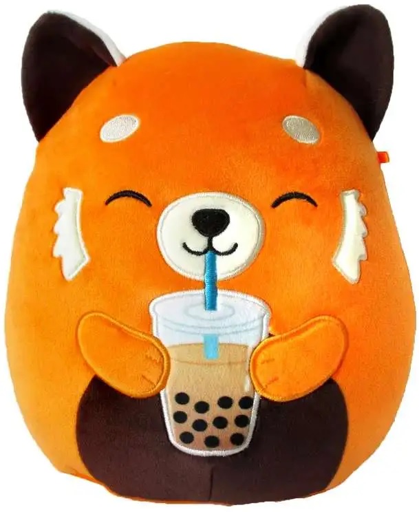 Squishmallows - 8  -Eitan - Matcha Red Panda W/Boba