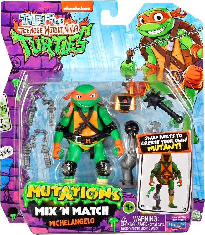 TMNT - Tales Of The Teenage Mutant Ninja Turtles Mix N Match Basic Turtles Figure - Michelangelo