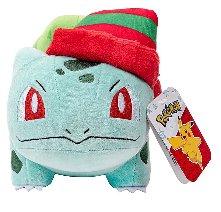 Pokemon - 8"  Bulbasaur with striped hat - W1