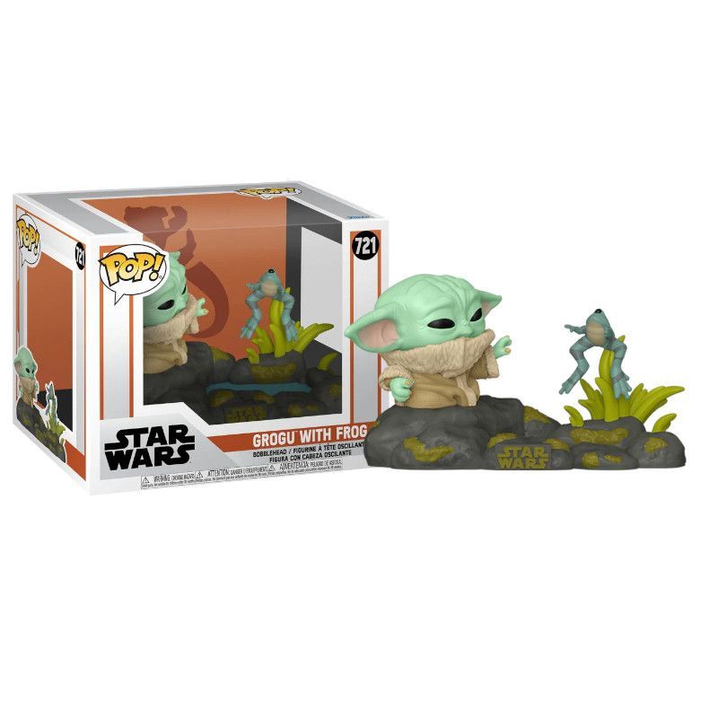 Funko Pop! Deluxe: Mandalorian - Din Grogu With Frog​ #720 Bobble-head Vinyl Figure