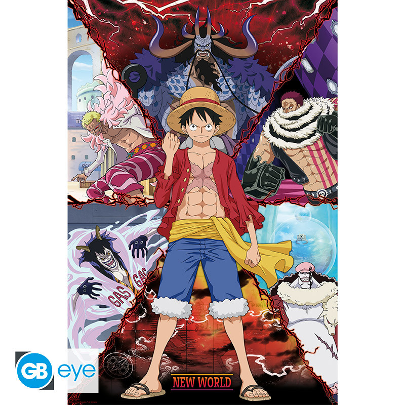 Abysse One Piece - Poster Maxi 91.5x61 - Luffy Vs New World (gbydco637)