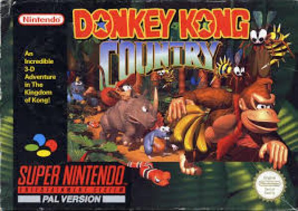 Donkey Kong Country (Box och manual i sämre skick)