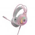 Marvo H8325 Pk Wired Headset Rgb Pink