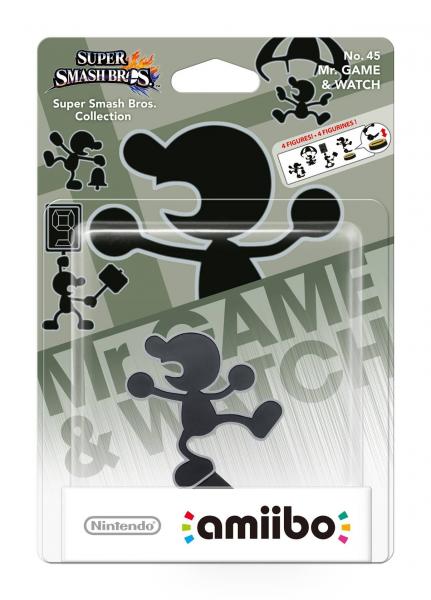 Amiibo Figurine - Mr Game and Watch (No 45) (Super Smash Collection)