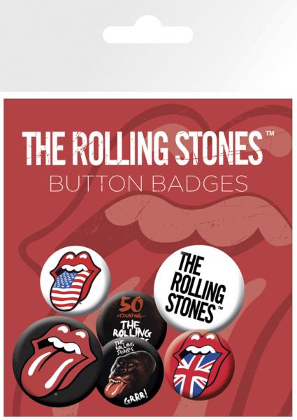 Pin Badge Pack - Musik - The Rolling Stones - Lips