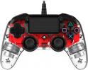 Nacon Ps4 Wired Illuminated Compact Controller Red