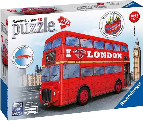 Ravensburger: 3D-pussel 216 bitar 3D London Buss