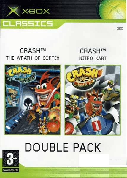 Crash Bandicoot The Wrath of Cortex + Crash Nitro Kart Double Pack