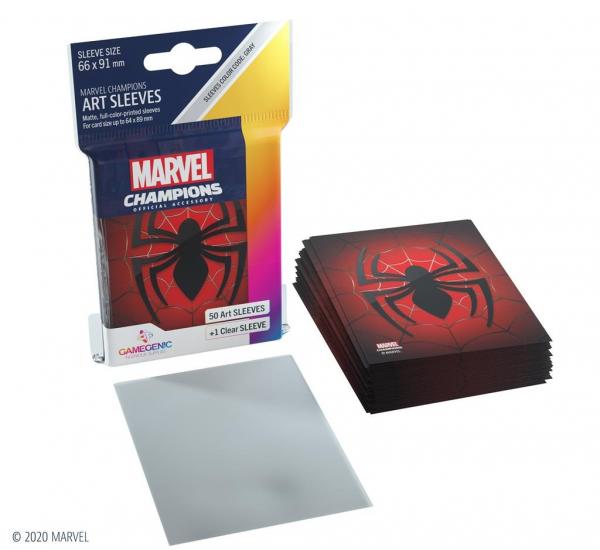 Marvel Champion Art Sleeves: Spider Man (50+1)