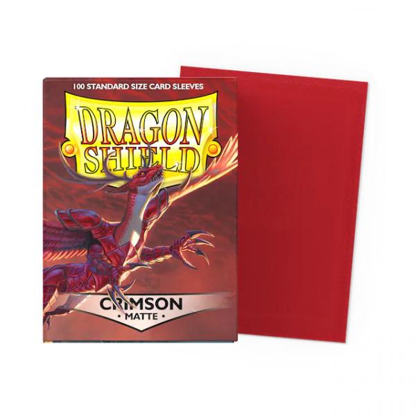 Plastfickor - Dragon Shield - Matte Crimson (100 st, 63x88mm)