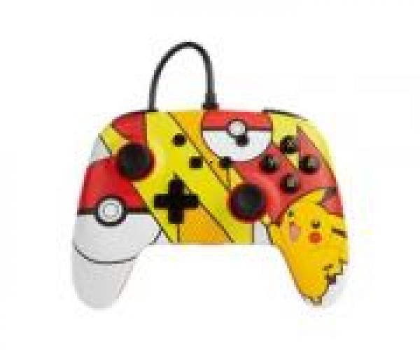 PowerA Pokémon Enhanced Wired Controller – Pikachu Pop Art - Gamepad - Nintendo Switch (Kantstött)