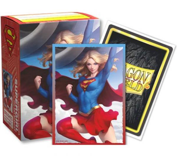 Plastfickor - Dragon Shield - Brushed Art Supergirl (100 st, 63x88mm)