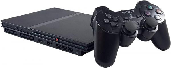 Playstation 2 Slim Basenhet Svart (USA)