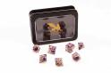 Tärningsset - Razor Series: Purple Dragon Eye, Clear w Gold (DRRS011)