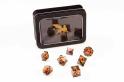 Tärningsset - Razor Series: Red Dragon Eye, Clear w Gold (DRRS012)