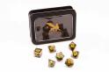 Tärningsset - Razor Series: Green Dragon Eye, Clear w Gold (DRRS013)